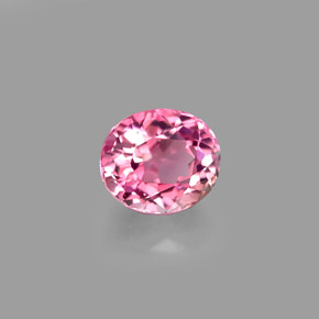 Turmalina rosa natural 1,22ct, corte oval, VVS-VS