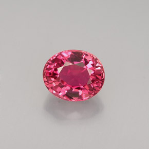 Turmalina rosa natural 1,12ct, corte oval, VVS