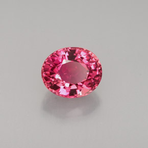 Turmalina rosa natural 1,12ct, corte oval, VVS