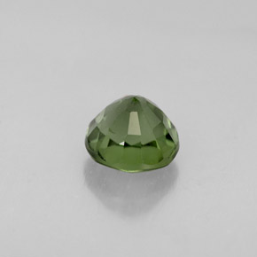 Turmalina verde natural 1,18ct, corte redondo, VVS