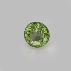 Turmalina verde natural 1,00ct, corte redondo, VS-SI