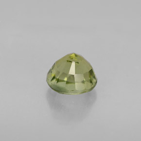 Turmalina verde natural 1,09ct, corte redondo, VVS