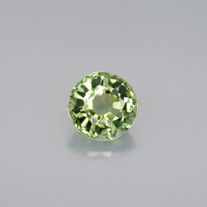 Turmalina verde natural 0,88ct, corte redondo, VVS