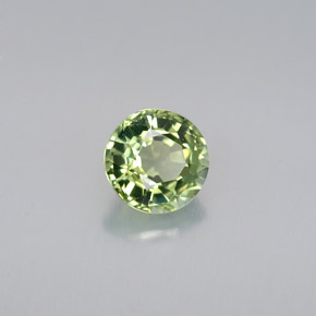 Turmalina verde natural 0,88ct, corte redondo, VVS