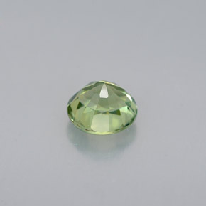 Turmalina verde natural 0,88ct, corte redondo, VVS