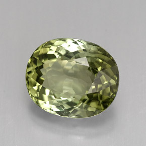 Turmalina verde natural 4,12ct, corte oval, VVS