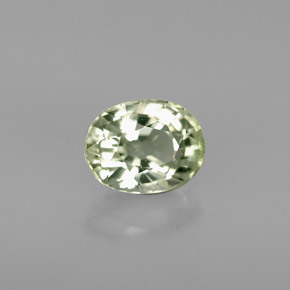 Turmalina verde natural 1,10ct, corte oval, VS