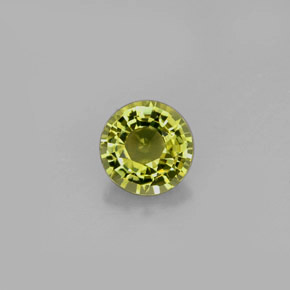 Turmalina verde natural 0,75ct, corte redondo, VVS-VS