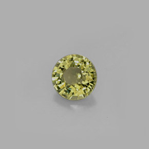 Turmalina verde natural 0,75ct, corte redondo, VVS-VS