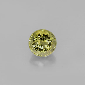 Turmalina verde natural 0,86ct, corte redondo, VVS