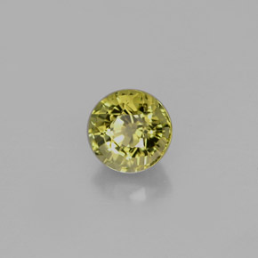 Turmalina verde natural 0,86ct, corte redondo, VVS