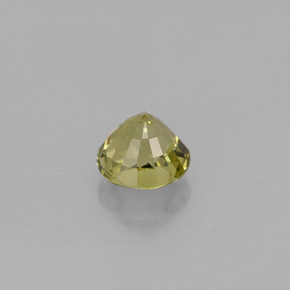 Turmalina verde natural 0,86ct, corte redondo, VVS