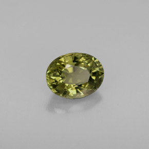 Turmalina verde natural 0,91ct, corte oval, VVS