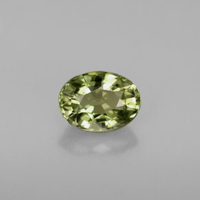 Turmalina verde natural 0,95ct, corte oval, VVS