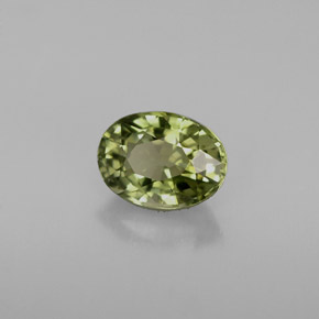 Turmalina verde natural 0,95ct, corte oval, VVS