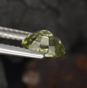 Turmalina verde natural 0,96ct, corte oval, VVS