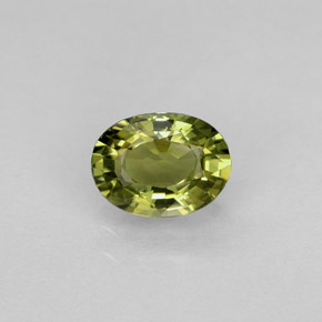 Turmalina verde natural 0,88ct, corte oval, VVS-VS