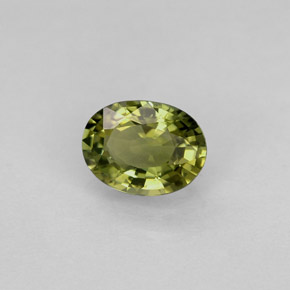 Turmalina verde natural 0,88ct, corte oval, VVS-VS