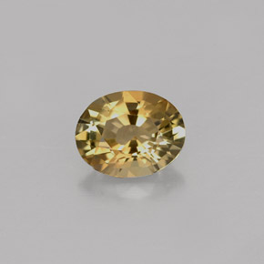 Turmalina marrom natural 0,82ct, corte oval, VVS
