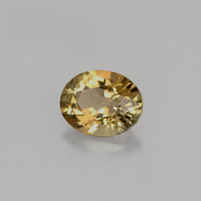 Turmalina marrom natural 0,82ct, corte oval, VVS