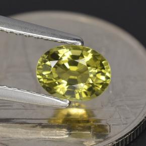 Turmalina verde natural 0,79ct, corte oval, VVS