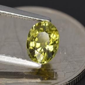 Turmalina verde natural 0,79ct, corte oval, VVS