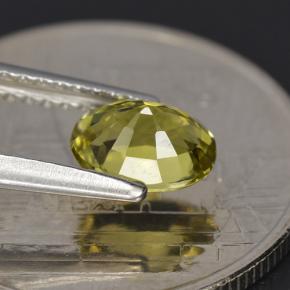 Turmalina verde natural 0,79ct, corte oval, VVS