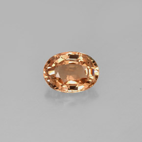 Turmalina amarelo natural 0,87ct, corte oval, VVS