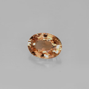 Turmalina amarelo natural 0,87ct, corte oval, VVS