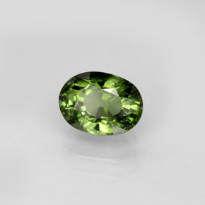 Turmalina verde natural 1,11ct, corte oval, VVS
