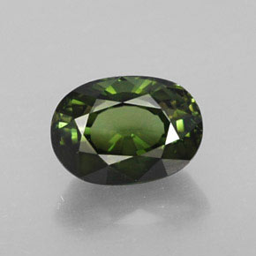 Turmalina verde natural 1,09ct, corte oval, VVS