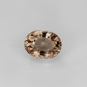 Turmalina marrom natural 1,03ct, corte oval, VVS-VS