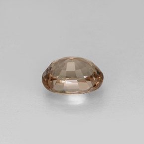 Turmalina marrom natural 1,03ct, corte oval, VVS-VS
