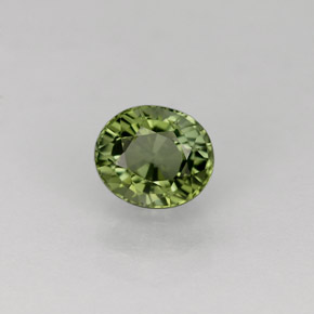Turmalina verde natural 0,93ct, corte oval, VVS