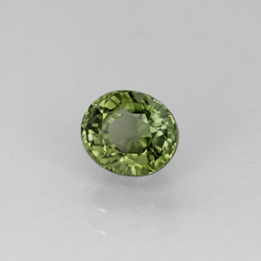 Turmalina verde natural 0,93ct, corte oval, VVS