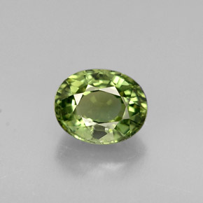 Turmalina verde natural 0,83ct, corte oval, VVS-VS