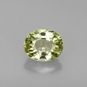 Turmalina verde natural 0,80ct, corte oval, IF