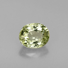 Turmalina verde natural 0,80ct, corte oval, IF