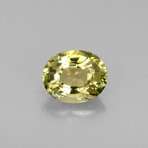 Turmalina verde natural 0,73ct, corte oval, VS