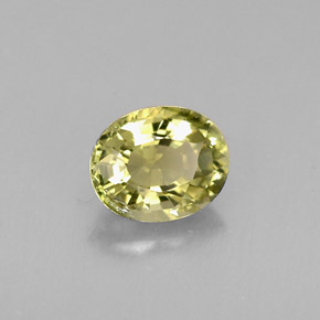 Turmalina verde natural 0,73ct, corte oval, VS