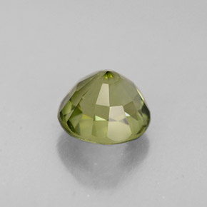 Turmalina verde natural 1,06ct, corte redondo, VVS