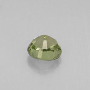 Turmalina verde natural 0,86ct, corte redondo, VVS