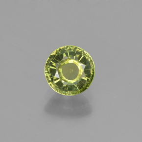 Turmalina verde natural 0,79ct, corte redondo, VVS