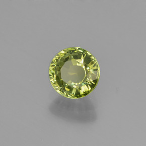 Turmalina verde natural 0,79ct, corte redondo, VVS