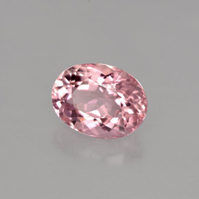 Turmalina rosa natural 2,01ct, corte oval, VVS