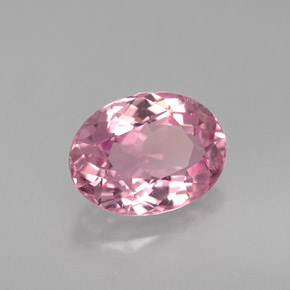 Turmalina rosa natural 2,17ct, corte oval, VS-SI