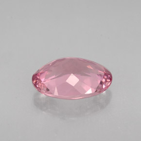 Turmalina rosa natural 1,83ct, corte oval, VVS