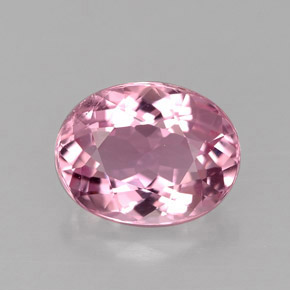 Turmalina rosa natural 1,85ct, corte oval, VS-SI