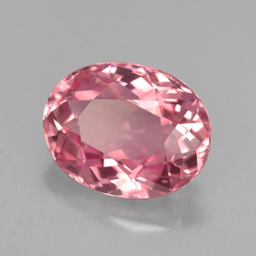 Turmalina rosa natural 2,07ct, corte oval, VVS-VS