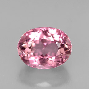 Turmalina rosa natural 2,14ct, corte oval, VS-SI